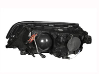 ANZO 1999-2001 BMW 3 Series E46 Projector Headlights w/ Halo Black - Burkken Auto Parts