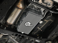 aFe 20-26 GM Trucks L6 3.0L Transmission Pan - Black w/ Machined Fins