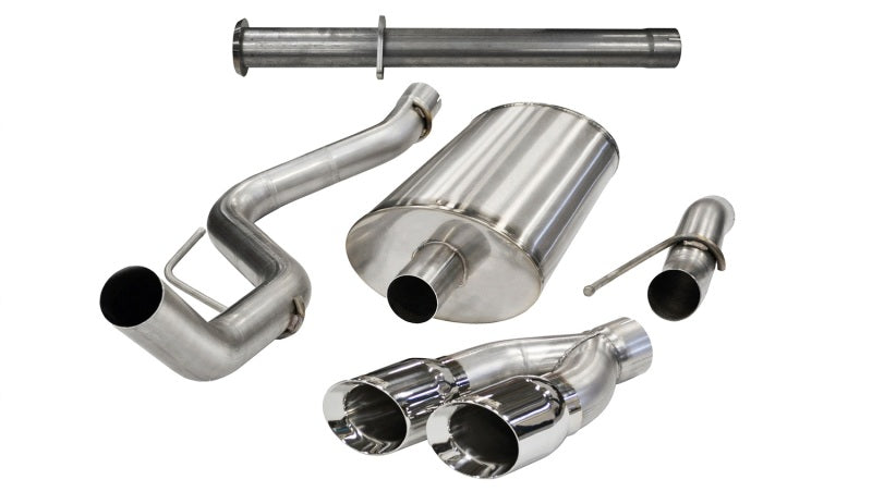 Corsa 2011-2014 Ford F-150 Raptor 6.2L V8 145in Wheelbase Polished Xtreme Cat-Back Exhaust - Burkken Auto Parts