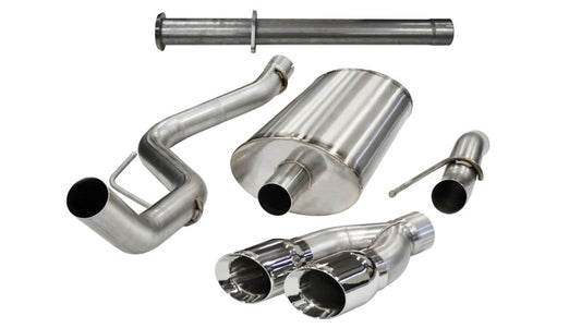 Corsa 2011-2014 Ford F-150 Raptor 6.2L V8 145in Wheelbase Polished Xtreme Cat-Back Exhaust - Burkken Auto Parts