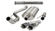 Corsa 2011-2014 Ford F-150 Raptor 6.2L V8 145in Wheelbase Polished Xtreme Cat-Back Exhaust - Burkken Auto Parts