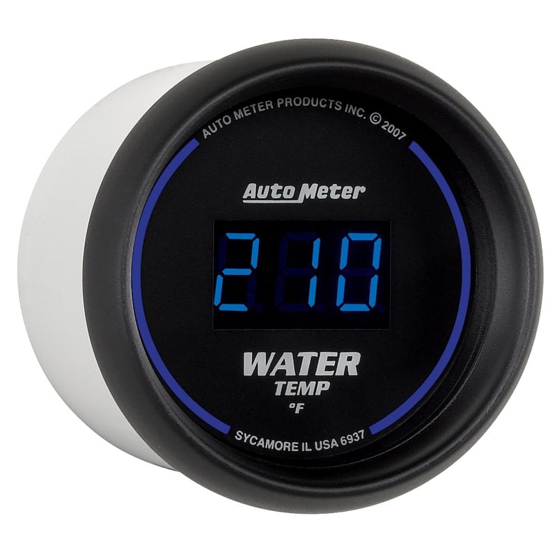 Autometer Cobalt Digital 52.4mm Black 0-300 deg F Water Temperature Gauge - Burkken Auto Parts
