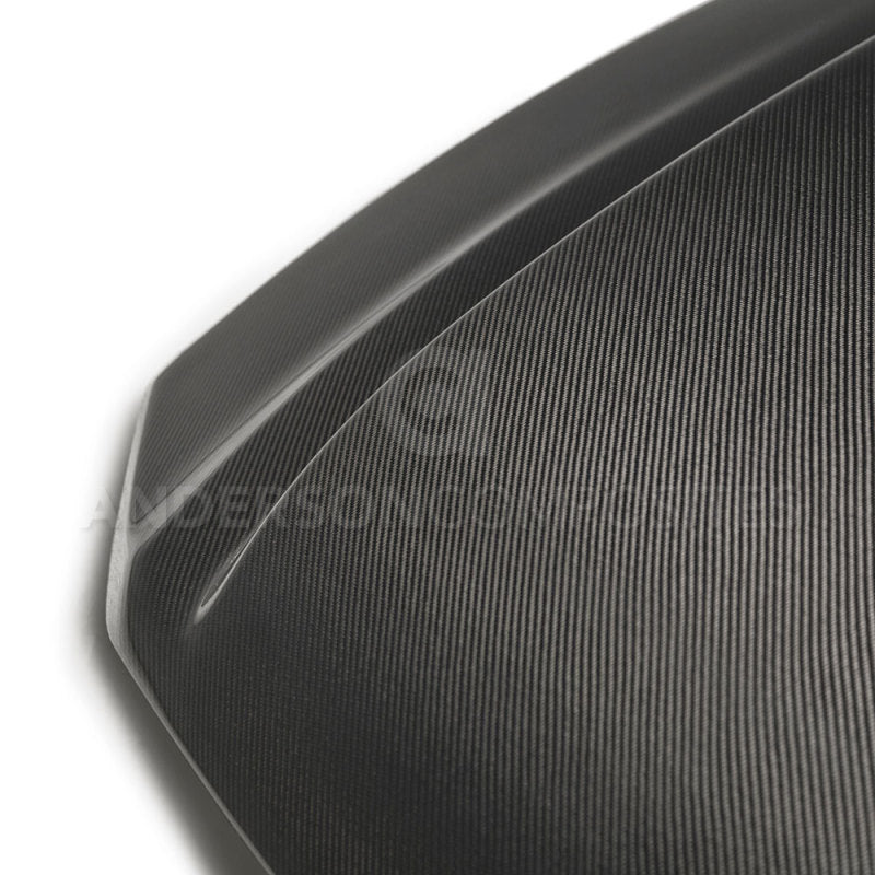 Anderson Composites 2013-2014 Ford Mustang Type-CJ Carbon Fiber Cowl Hood - Burkken Auto Parts