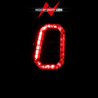 ANZO 1999-2002 Chevy Silverado 1500 LED Taillights Plank Style Black w/Smoke Lens - Burkken Auto Parts
