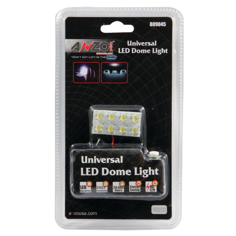 ANZO LED Dome Light Universal LED Dome Light - 8 LED Universal 1.5in x .75in - Burkken Auto Parts