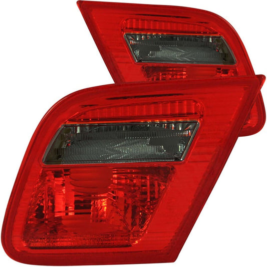ANZO 2000-2003 BMW 3 Series E46 Taillights Red/Smoke - Inner - Burkken Auto Parts