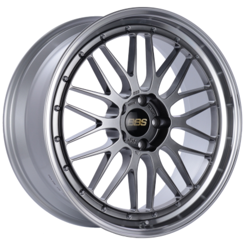 BBS LM 20x10 5x112 ET22 Diamond Black Center / Diamond Cut Lip Wheel PFS/Clip Required - Burkken Auto Parts