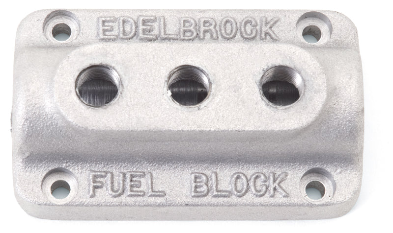 Edelbrock Fuel Block Triple As Cast - Burkken Auto Parts