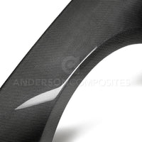 Anderson Composites 2018 Ford Mustang GT350 Style Carbon Fiber Fenders (Pair) - Burkken Auto Parts