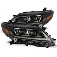 AlphaRex 11-21 Toyota Sienna PRO-Series Proj Headlights Plank Style Black w/Seq Signal/DRL - Burkken Auto Parts