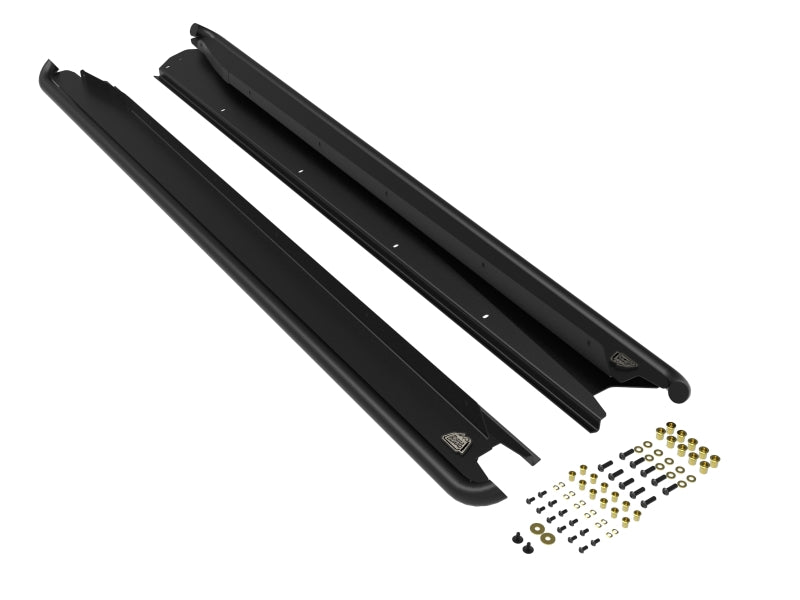 aFe POWER 15-19 Subaru Outback H4 2.5L / H6 3.6L Terra Guard Trail Slider Steps - Black - Burkken Auto Parts