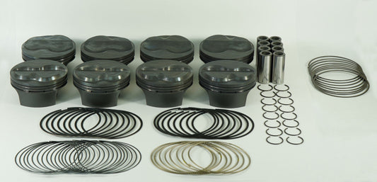 Mahle MS Chevrolet Small Block 396cid 4.170 x 1.062RCH 9.0cc 13.7CR Pistons (Set of 8) - Burkken Auto Parts