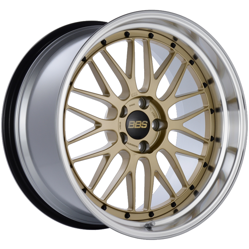 BBS LM 20x10.5 5x114.3 ET20 CB66 Gold Center Diamond Cut Lip Wheel - Burkken Auto Parts