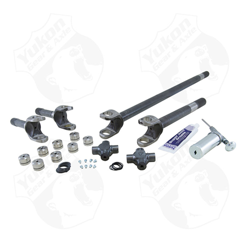 Yukon Gear 4340 Chrome-Moly Replacement Axle Kit For Jeep TJ / YJ & XJ Dana 30 / w/ Super Joints - Burkken Auto Parts