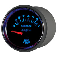 Autometer Cobalt 52mm 0-7 BAR Short Sweep Electric Oil Pressure Gauge - Burkken Auto Parts