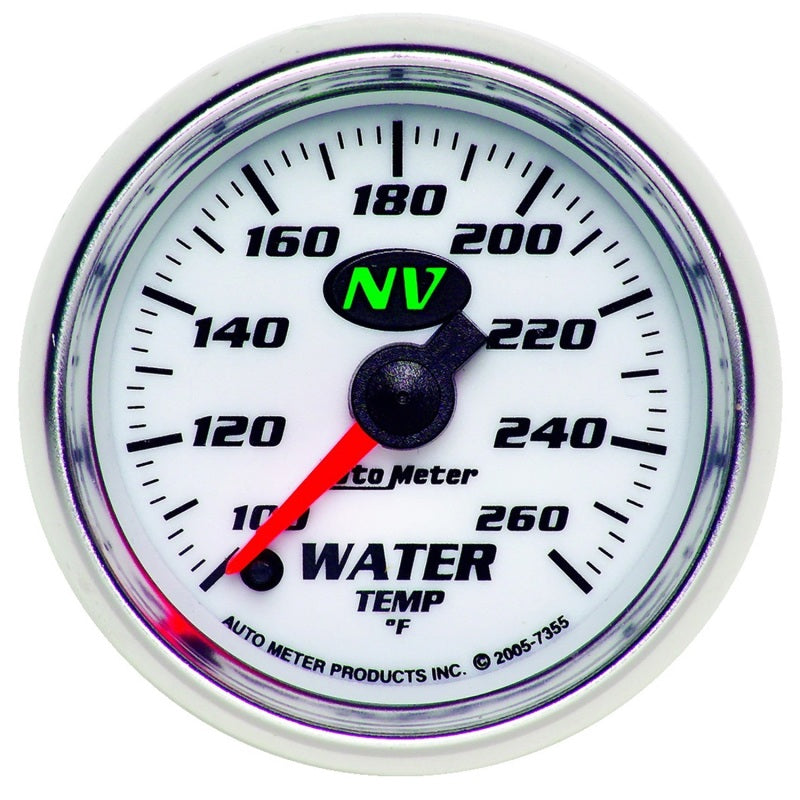 Autometer NV 2-1/16in 100-260 Deg F Stepper Motor Water Temp Gauge - Burkken Auto Parts