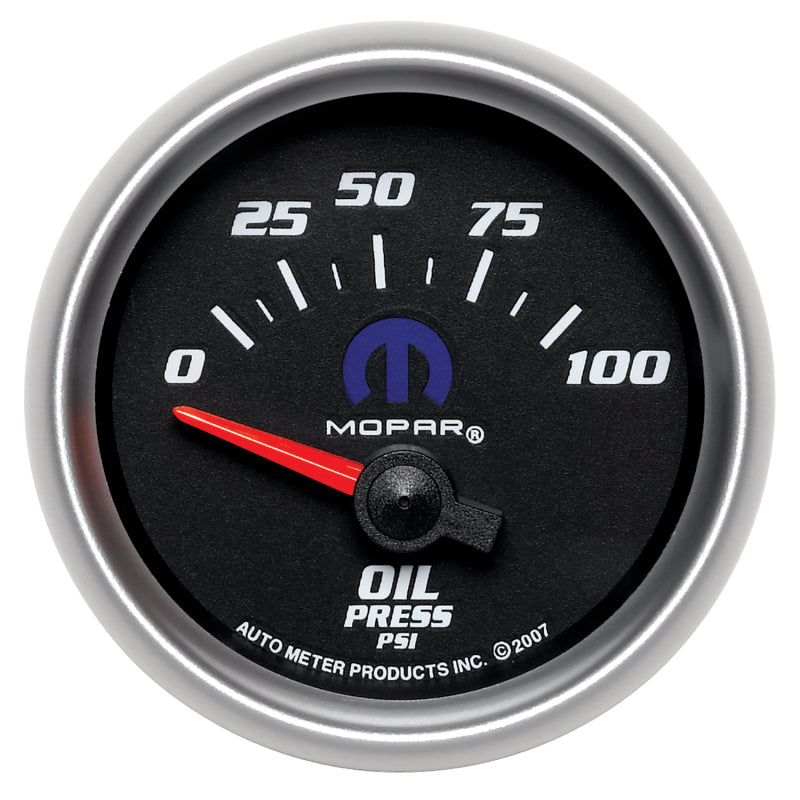 Autometer Mopar 52.4mm SSE 0-100 PSI Oil Pressure Gauge - Burkken Auto Parts