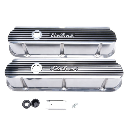 Edelbrock Valve Cover Elite II Series Ford 289-302-351W CI V8 Tall Polished - Burkken Auto Parts