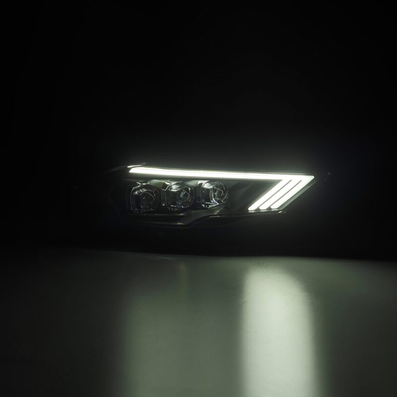 AlphaRex 18-22 Ford Mustang NOVA-Series LED Projector Headlights Black - Burkken Auto Parts