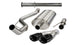 Corsa 2011-2014 Ford F-150 Raptor 6.2L V8 133in Wheelbase Black Xtreme Cat-Back Exhaust - Burkken Auto Parts
