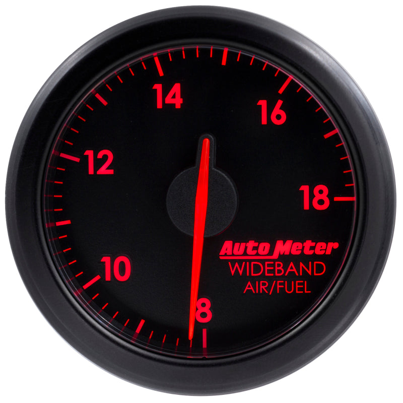 Autometer Airdrive 2-1/6in Wideband Air / Fuel Gauge 10:1-17:1 ARF Range - Black - Burkken Auto Parts
