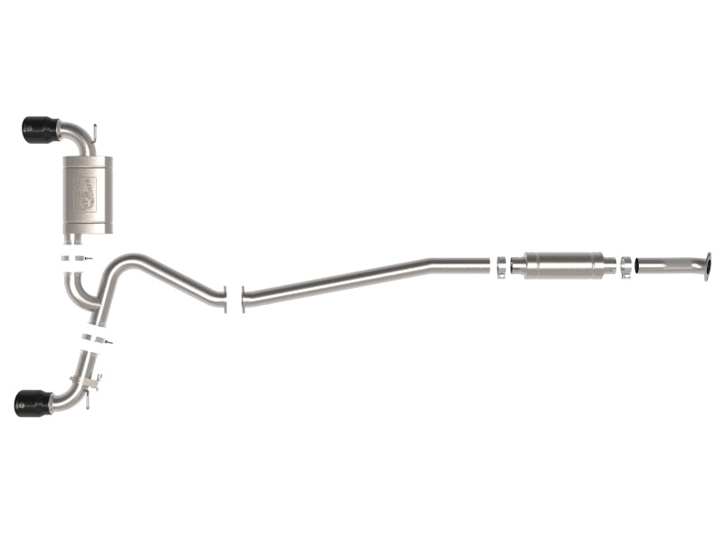 aFe 22-23 Hyundai Kona N L4 2.0L(t) Takeda 3in 304 SS Cat-Back Exhaust System w/ Black Tips - Burkken Auto Parts