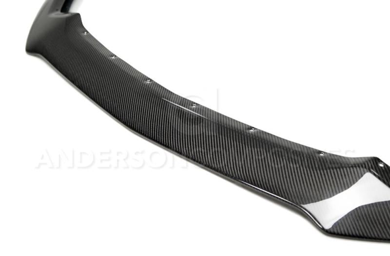 Anderson Composites 15-16 Ford Mustang Carbon Fiber Type-AC Front Chin Spoiler - Burkken Auto Parts