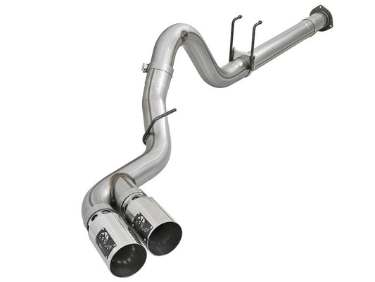 aFe Power 15-16 Ford F250/F350 6.7L Diesel Rebel XD 4in 409 SS DPF-Back Exhaust System - Pol Tips - Burkken Auto Parts