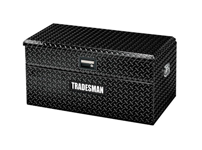 Tradesman Aluminum Flush Mount Truck Tool Box Full/Wide (48in.) - Black - Burkken Auto Parts