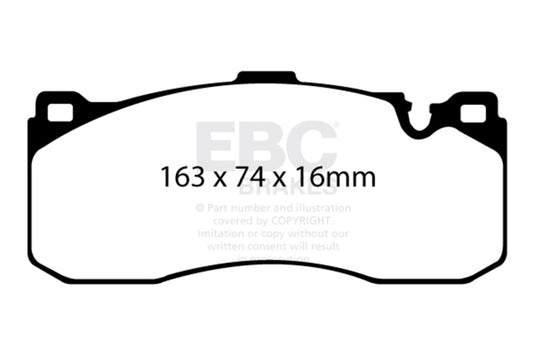EBC 08-10 BMW 135 3.0 Twin Turbo Redstuff Front Brake Pads