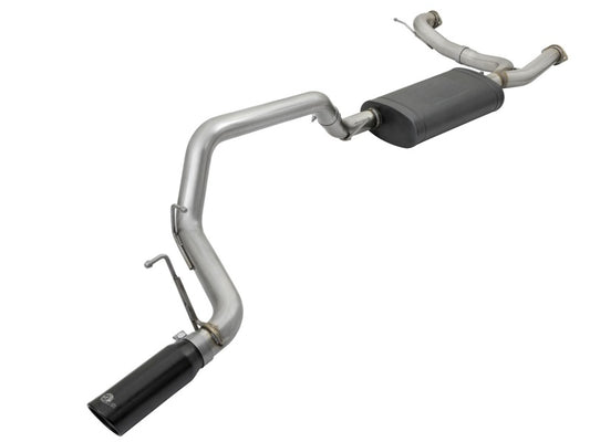 aFe MACHForce XP 3in 304 SS Cat-Back Exhausts w/ Black Tips 10-17 Nissan Patrol (Y62) V8-5.6L - Burkken Auto Parts