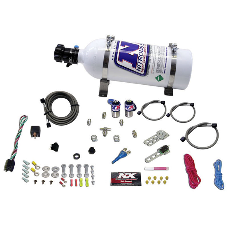 Nitrous Express Sub C Nitrous Kit (25-35-50HP) w/5lb Bottle - Burkken Auto Parts