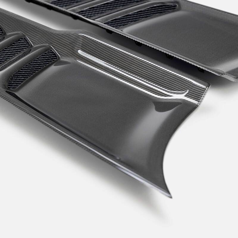 Anderson Composites 2021 Dodge RAM TRX Carbon Fiber Hood Vents - Type OE - Burkken Auto Parts