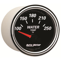 Autometer Designer Black II 52mm 250 Deg F Water Temp Gauge - Burkken Auto Parts