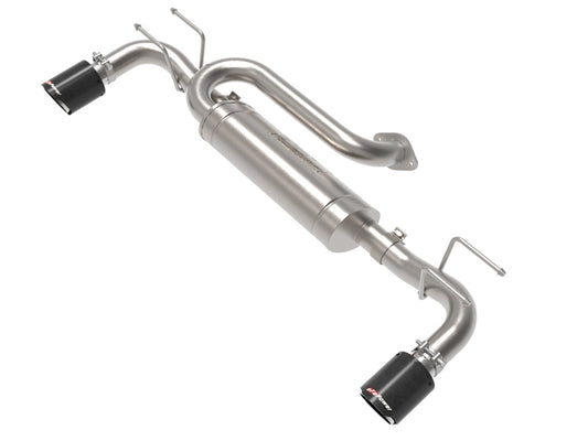aFe 19-22 Mazda 3 L4 2.5L Takeda 3in to 2-1/2in 304 SS Axle-Back Exhaust w/ Carbon Fiber Tip - Burkken Auto Parts