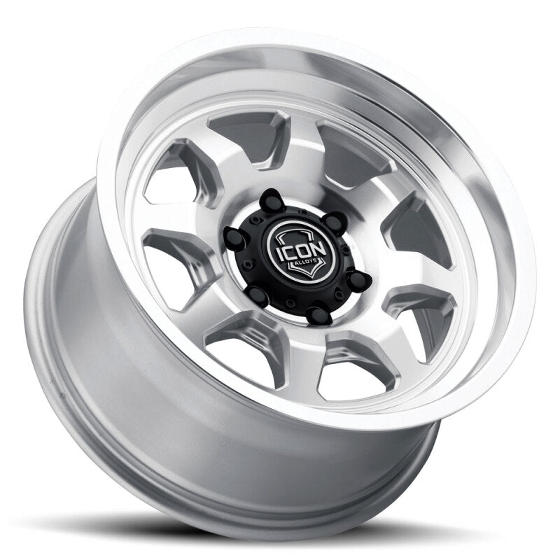 ICON Nuevo 17x8.5 / 5x150 / 25mm Offset / 5.75in BS - Silver Machined Wheel - Burkken Auto Parts