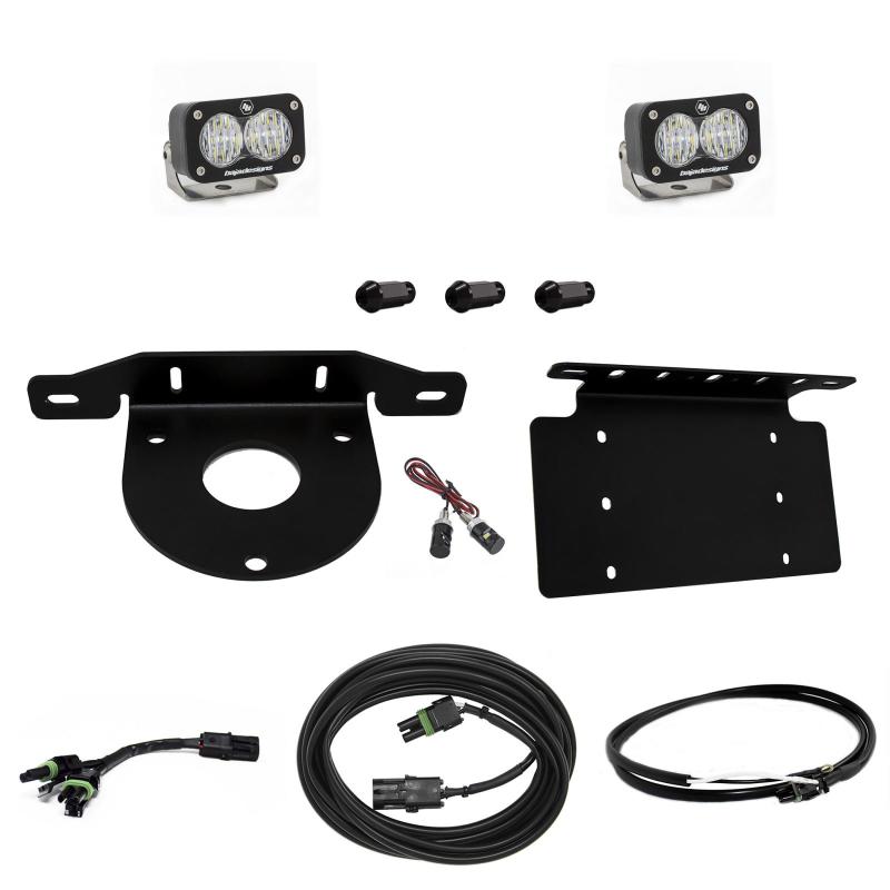 Baja Designs 2021+ Ford Bronco Dual S1 Sport W/C Reverse Kit w/Lic Plate w/Upfitter - Burkken Auto Parts