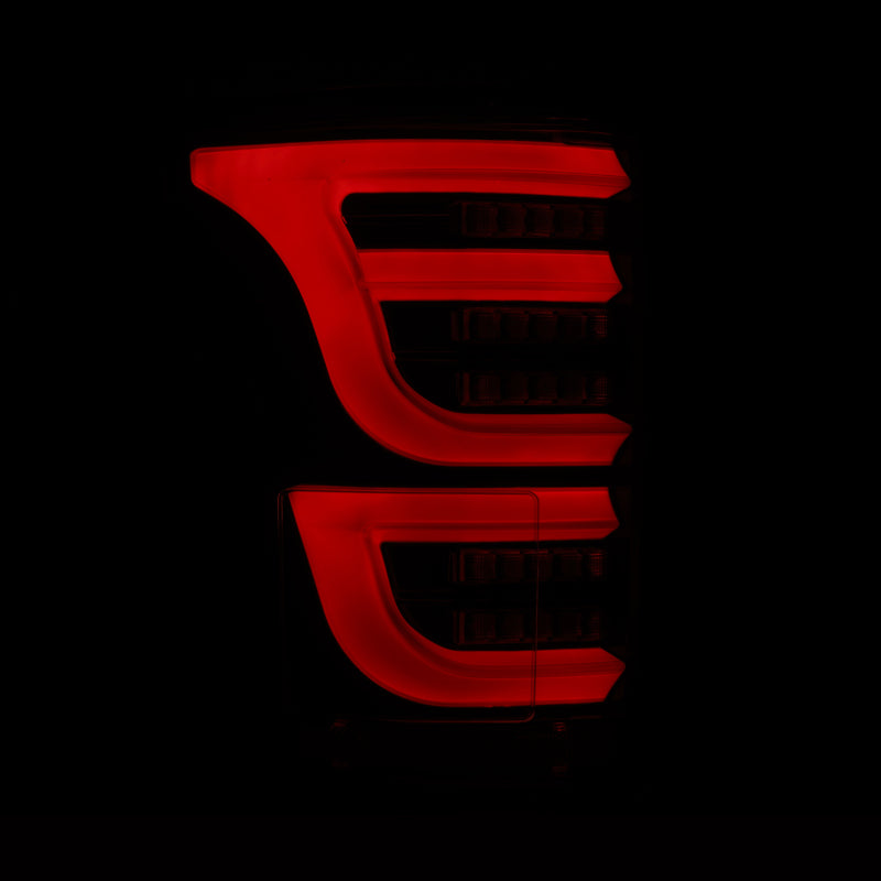 AlphaRex 15-20 Ford F150 Luxx-Series LED Tail Lights Alpha-Black - Burkken Auto Parts