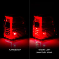 ANZO 07-17 For Expedition LED Taillights w/ Light Bar Chrome Housing Red/Clear Lens - Burkken Auto Parts