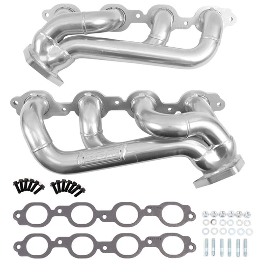 BBK 19-24 GM Full Size 5.3/6.2L Shorty Headers (Silver Ceramic) - Burkken Auto Parts