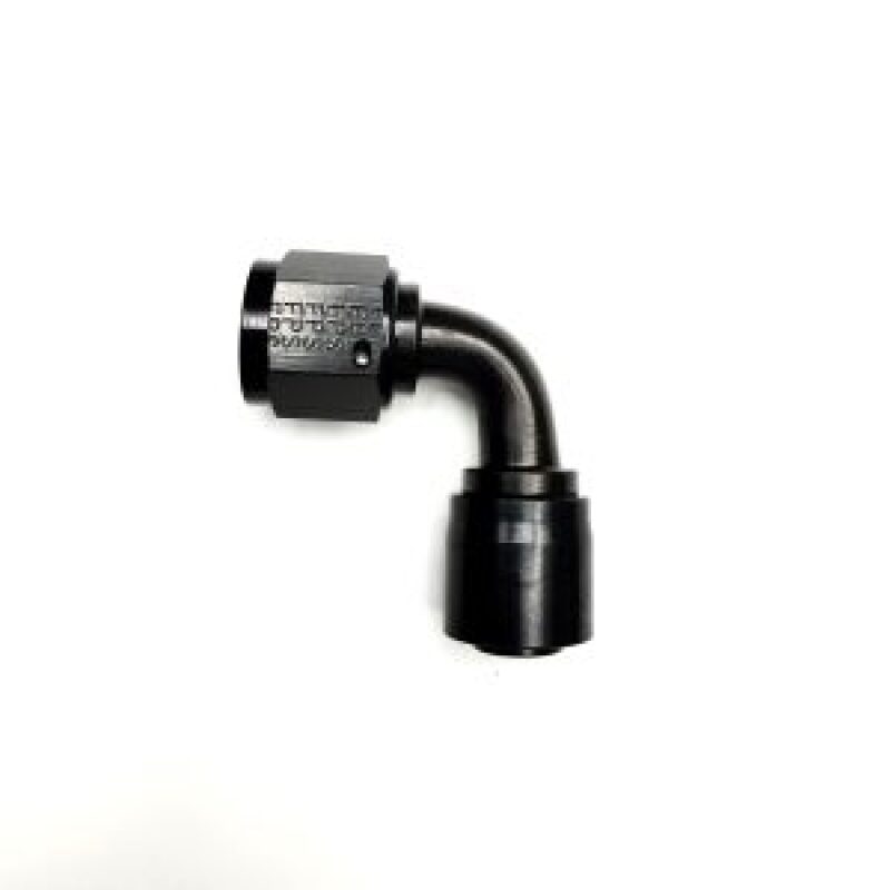 Fragola -6AN 90 Degree Fixed/Single Swivel Sport Crimp Pro Hose End - Burkken Auto Parts