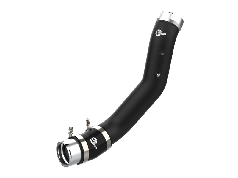 aFe 2024 GM Diesel Trucks V8 6.6L L5P BladeRunner 3.5in Aluminum Cold Charge Pipe - Black - Burkken Auto Parts