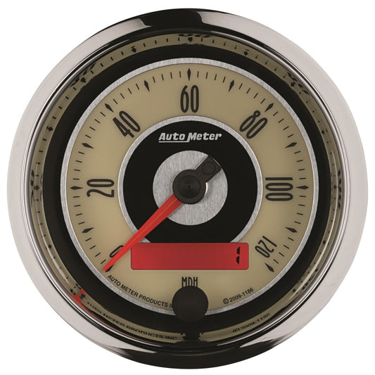 AutoMeter Gauge Speedometer 3-3/8in. 120MPH Elec. Programmable Cruiser - Burkken Auto Parts