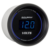 Autometer Cobalt Digital 52.4mm Black Voltmeter - Burkken Auto Parts