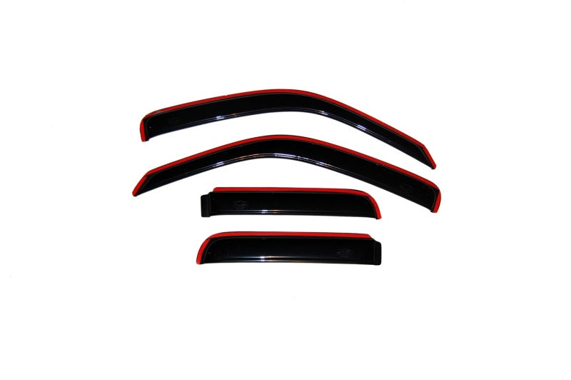 AVS 02-07 Jeep Liberty Ventvisor In-Channel Front & Rear Window Deflectors 4pc - Smoke - Burkken Auto Parts