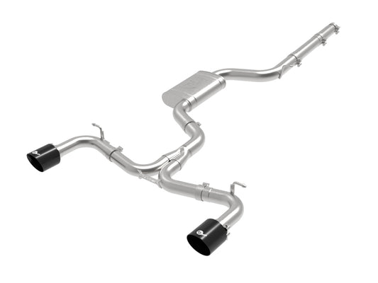 aFe MACHForce XP 3in-2.5in SS Exhaust Cat-Back 18-19 Volkswagen GTI (MK7.5) L4-2.0L (t) - Black - Burkken Auto Parts