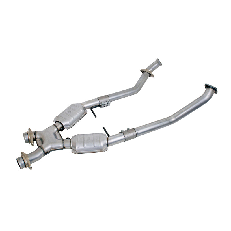 BBK 96-98 Mustang 4.6 GT High Flow X Pipe With Catalytic Converters - 2-1/2 - Burkken Auto Parts