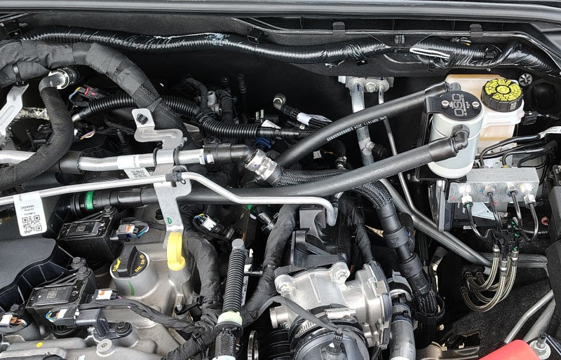 J&L 2025 Ford Bronco 2.3L/ 23-25 Ford Ranger 2.3L Separator 3.0 PCV Side - Clear Anodized - Burkken Auto Parts