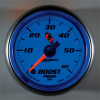 AutoMeter Gauge Boost 2-1/16in. 60PSI Digital Stepper Motor C2 - Burkken Auto Parts