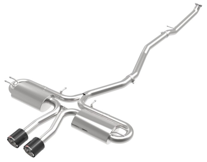 aFe Takeda 3in 304 SS Cat-Back Exhaust System w/ Carbon Tips 2017+ Honda Civic Si (4dr) I4 1.5L (t) - Burkken Auto Parts
